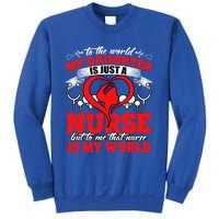 My Daughter Is A Nurse Proud To Be A Nurse's Mom Gift Sweatshirt