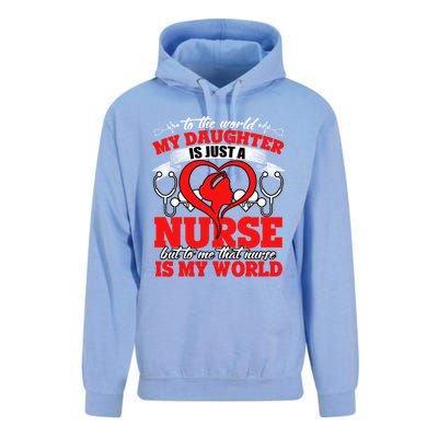 My Daughter Is A Nurse Proud To Be A Nurse's Mom Gift Unisex Surf Hoodie