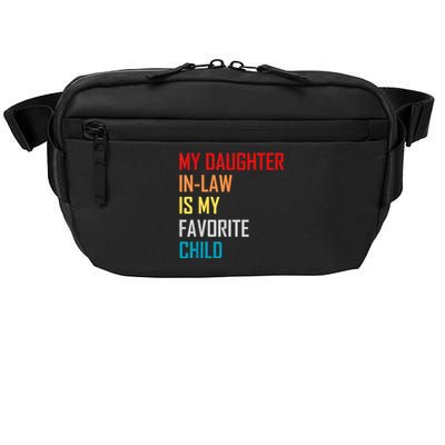 My Daughter In Law Is My Favorite Child Retro Family Humor Crossbody Pack