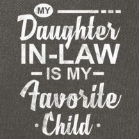 My Daughter In Law Is My Favorite Child Cute Gift Cotton Canvas Backpack