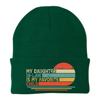 My Daughter In Law Is My Favorite Child Retro Vintage Knit Cap Winter Beanie