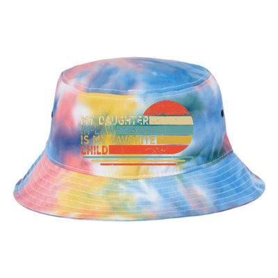 My Daughter In Law Is My Favorite Child Retro Vintage Tie Dye Newport Bucket Hat