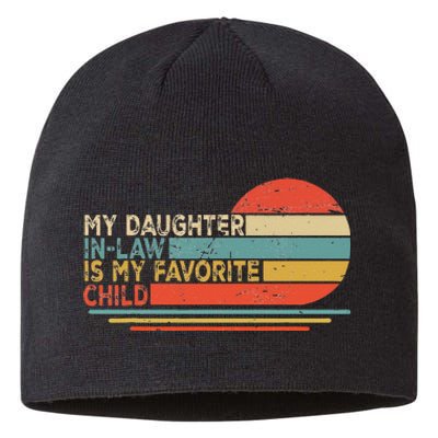 My Daughter In Law Is My Favorite Child Retro Vintage Sustainable Beanie