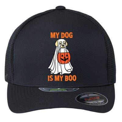 My Dog Is My Boo Happy Halloween Dog Animal Costume Funny Great Gift Flexfit Unipanel Trucker Cap