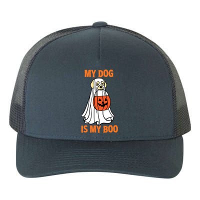 My Dog Is My Boo Happy Halloween Dog Animal Costume Funny Great Gift Yupoong Adult 5-Panel Trucker Hat