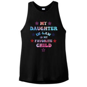 My Daughter In Law Is My Favorite Child Fathers Day In Law Ladies PosiCharge Tri-Blend Wicking Tank