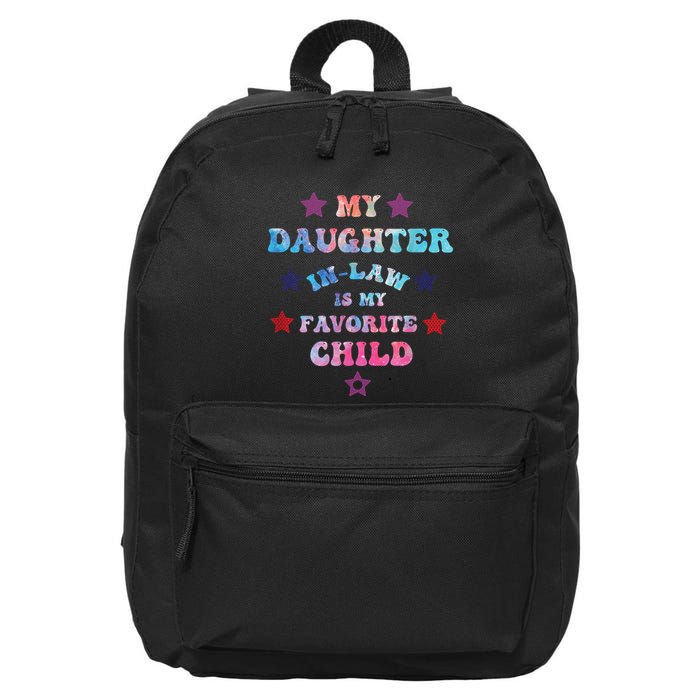 My Daughter In Law Is My Favorite Child Fathers Day In Law 16 in Basic Backpack
