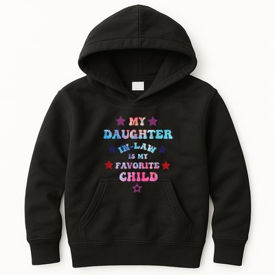 My Daughter In Law Is My Favorite Child Fathers Day In Law Kids Hoodie