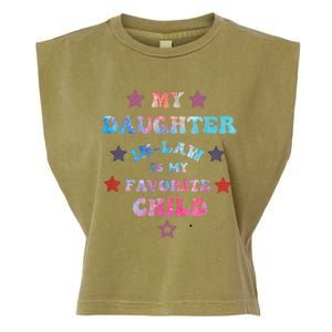 My Daughter In Law Is My Favorite Child Fathers Day In Law Garment-Dyed Women's Muscle Tee