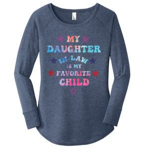 My Daughter In Law Is My Favorite Child Fathers Day In Law Women's Perfect Tri Tunic Long Sleeve Shirt