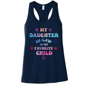 My Daughter In Law Is My Favorite Child Fathers Day In Law Women's Racerback Tank