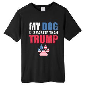 My Dog Is Smarter Than Your President Trump Funny Anti Trump Tall Fusion ChromaSoft Performance T-Shirt