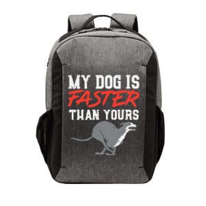 My Dog Is Faster Than Yours for Funny Greyhound Vector Backpack