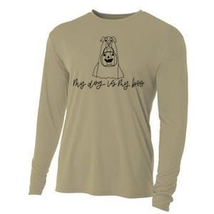 My Dog Is My Boo Dog Lover Funny Dog Halloween Cooling Performance Long Sleeve Crew