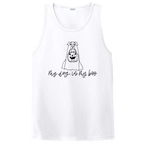 My Dog Is My Boo Dog Lover Funny Dog Halloween PosiCharge Competitor Tank