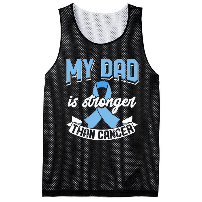 My Dad Is Stronger Than Cancer Prostate Cancer Awareness Mesh Reversible Basketball Jersey Tank