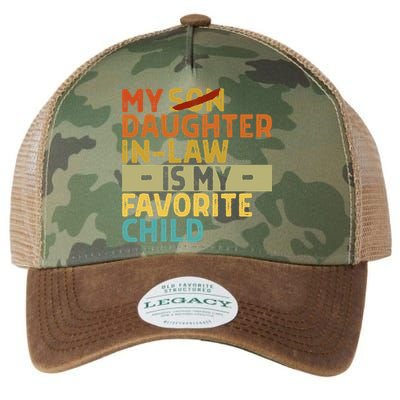My Daughter In Law Is My Favorite Child Funny Replaced Son Legacy Tie Dye Trucker Hat