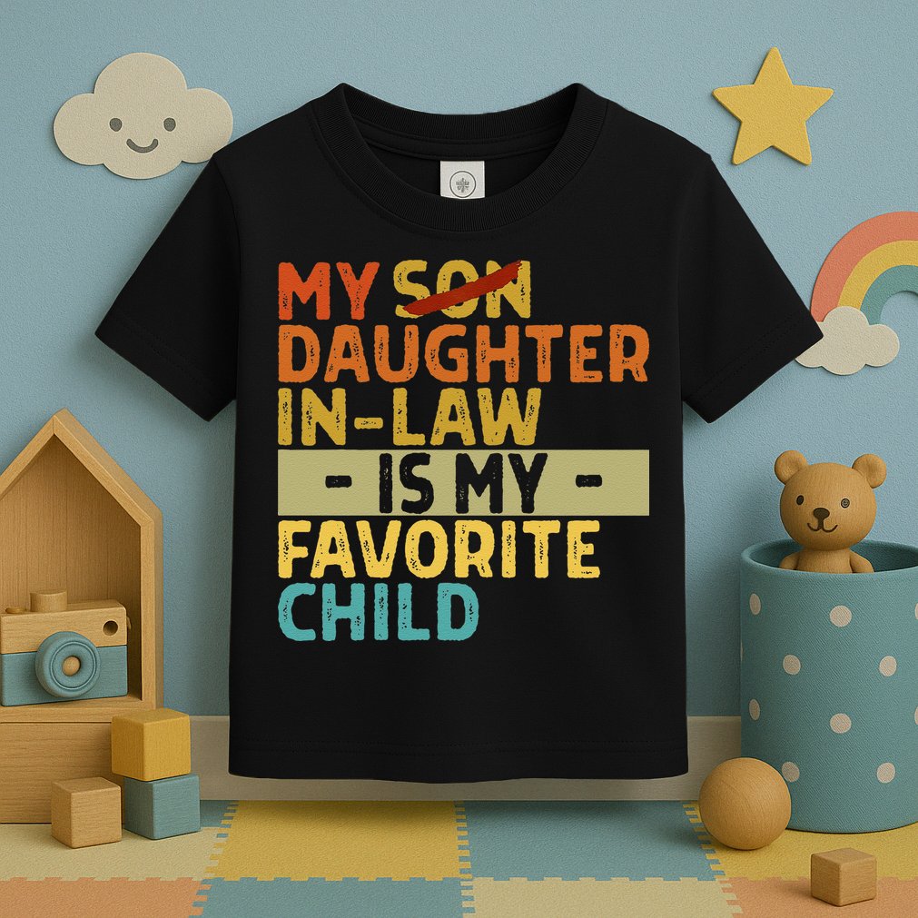 My Daughter In Law Is My Favorite Child Funny Replaced Son Toddler T-Shirt