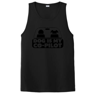 My Dog Is My CoPilot Funny Cute PosiCharge Competitor Tank