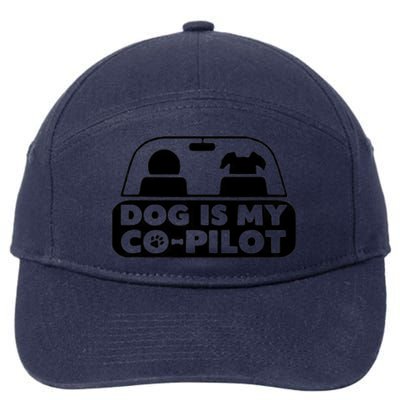 My Dog Is My CoPilot Funny Cute 7-Panel Snapback Hat