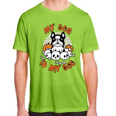 My Dog Is My Boo Spooky Ghost Halloween Dog Lover Groovy Cool Gift Adult ChromaSoft Performance T-Shirt