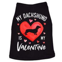 My Dachshund Is My Valentine Valentines Day Doggie Tank