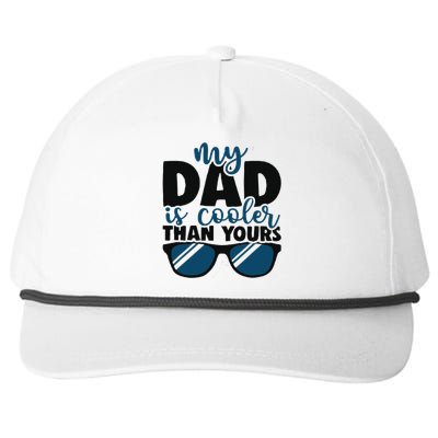 My Dad Is Cooler Than Yours Funny Design For Father’s Day Snapback Five-Panel Rope Hat