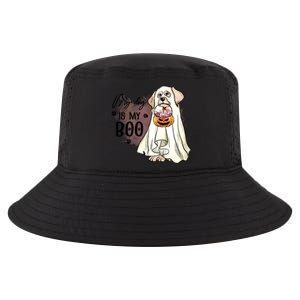 My Dog Is My Boo Spooky Season Ghost Halloween Groovy Retro Gift Cool Comfort Performance Bucket Hat