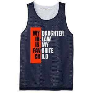 My Daughter In Law Is My Favorite Child Replaced Son Funny Mesh Reversible Basketball Jersey Tank