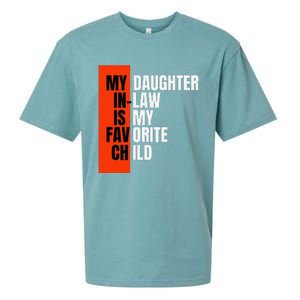 My Daughter In Law Is My Favorite Child Replaced Son Funny Sueded Cloud Jersey T-Shirt