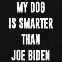 My Dog Is Smarter Than Joe Biden Funny Ladies PosiCharge Tri-Blend Wicking Tank