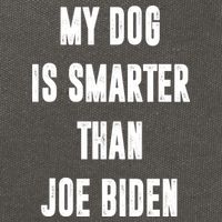 My Dog Is Smarter Than Joe Biden Funny Cotton Canvas Backpack