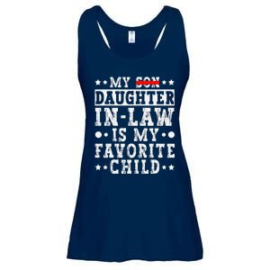 My Daughter In Law Is My Favorite Child Funny Replaced Son Ladies Essential Flowy Tank