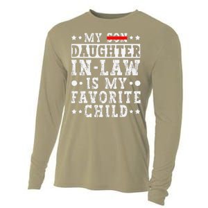 My Daughter In Law Is My Favorite Child Funny Replaced Son Cooling Performance Long Sleeve Crew