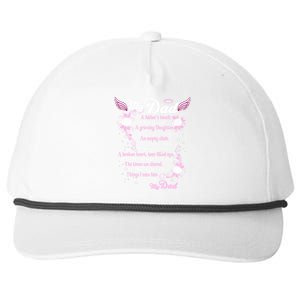 My Dad Is My Guardian Angel Daddy's Father's Memories Gift Snapback Five-Panel Rope Hat