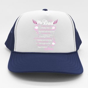 My Dad Is My Guardian Angel Daddy's Father's Memories Gift Trucker Hat