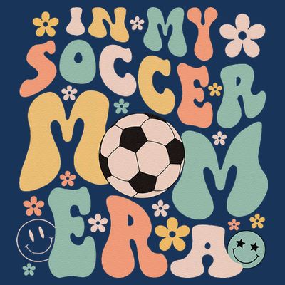 Mothers Day In My Soccer Mom Era Groovy Soccer Mom Life T-Shirt