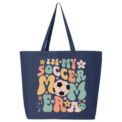 Mothers Day In My Soccer Mom Era Groovy Soccer Mom Life 25L Jumbo Tote