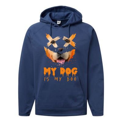 My Dog Is My Boo And Halloween Costume Idea Labrador Retriever Cool Gift Performance Fleece Hoodie