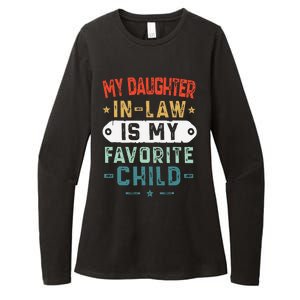 My Daughter In Law Is My Favorite Child Funny Family Gifts Womens CVC Long Sleeve Shirt