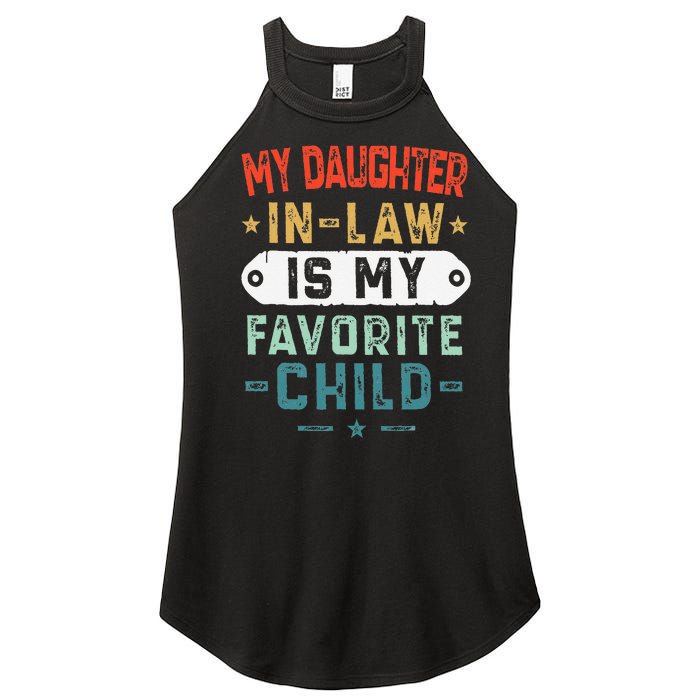 My Daughter In Law Is My Favorite Child Funny Family Gifts Women's Perfect Tri Rocker Tank