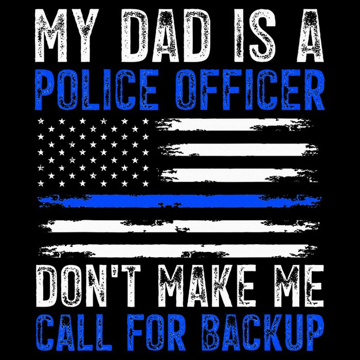 My Dad Is A Police Officer Cooling Performance Crew T-Shirt