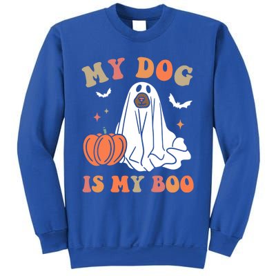 My Dog Is My Boo Dog Lover Ghost Dog Halloween Gift Sweatshirt