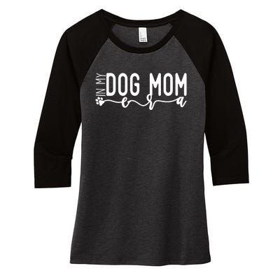 MotherS Day In My Dog Mom Era Women's Tri-Blend 3/4-Sleeve Raglan Shirt