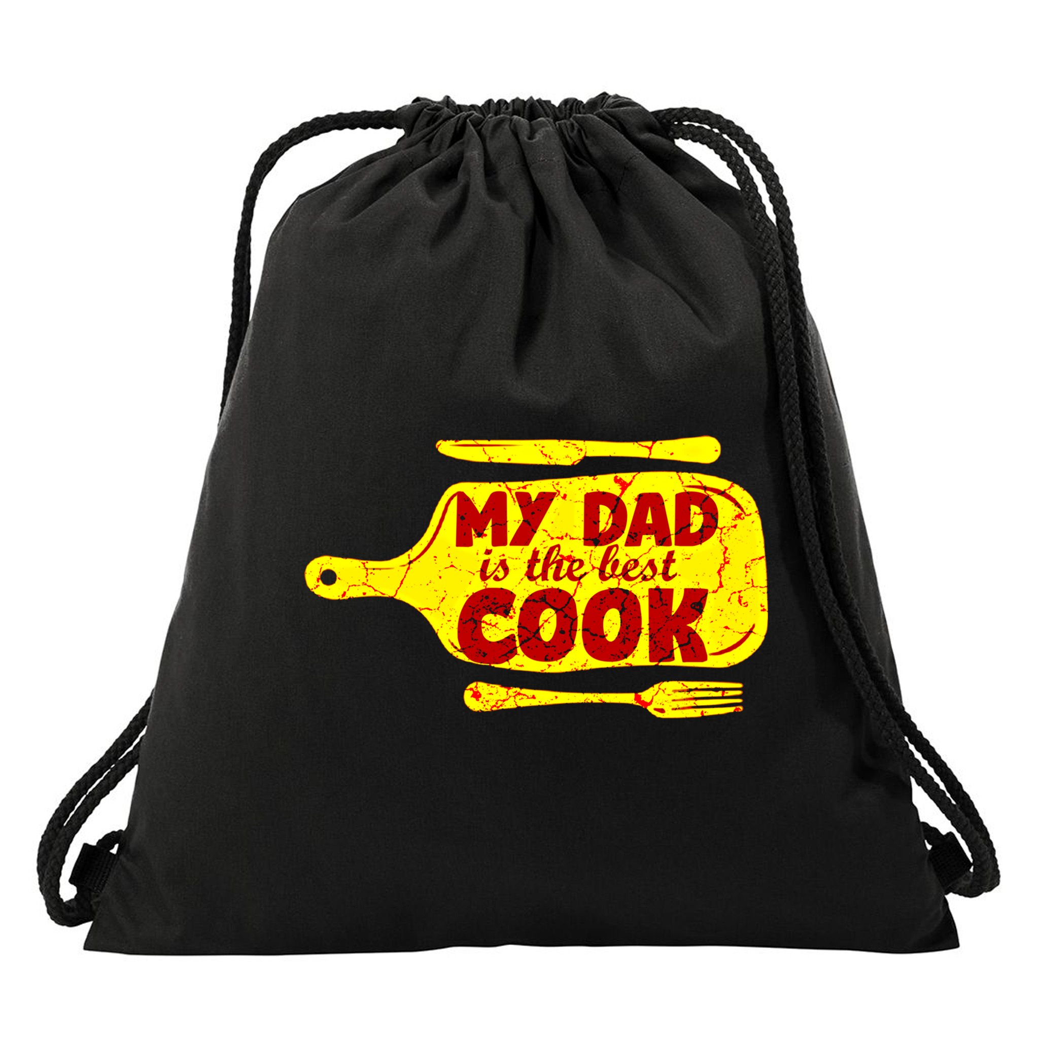 My Dad Is The Best Cook Cooking Chef Daddy Hero Father Gift Drawstring Bag