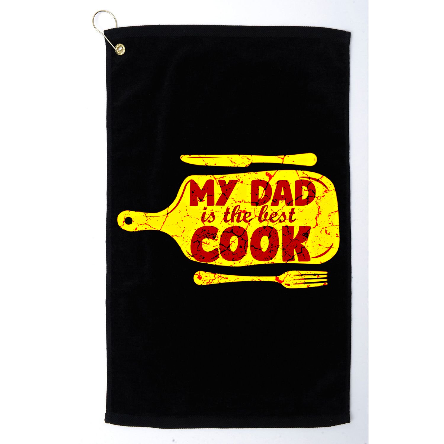 My Dad Is The Best Cook Cooking Chef Daddy Hero Father Gift Golf Towel