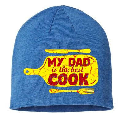 My Dad Is The Best Cook Cooking Chef Daddy Hero Father Gift Sustainable Beanie