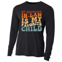 My Daughter In Law Is My Favorite Child Funny Fathers Day Cooling Performance Long Sleeve Crew