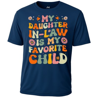 My Daughter In Law Is My Favorite Child Funny Fathers Day Cooling Performance Crew T-Shirt