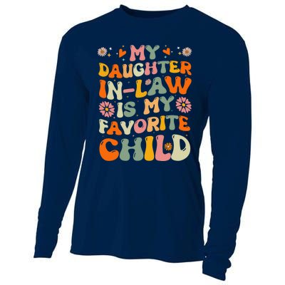 My Daughter In Law Is My Favorite Child Funny Fathers Day Cooling Performance Long Sleeve Crew